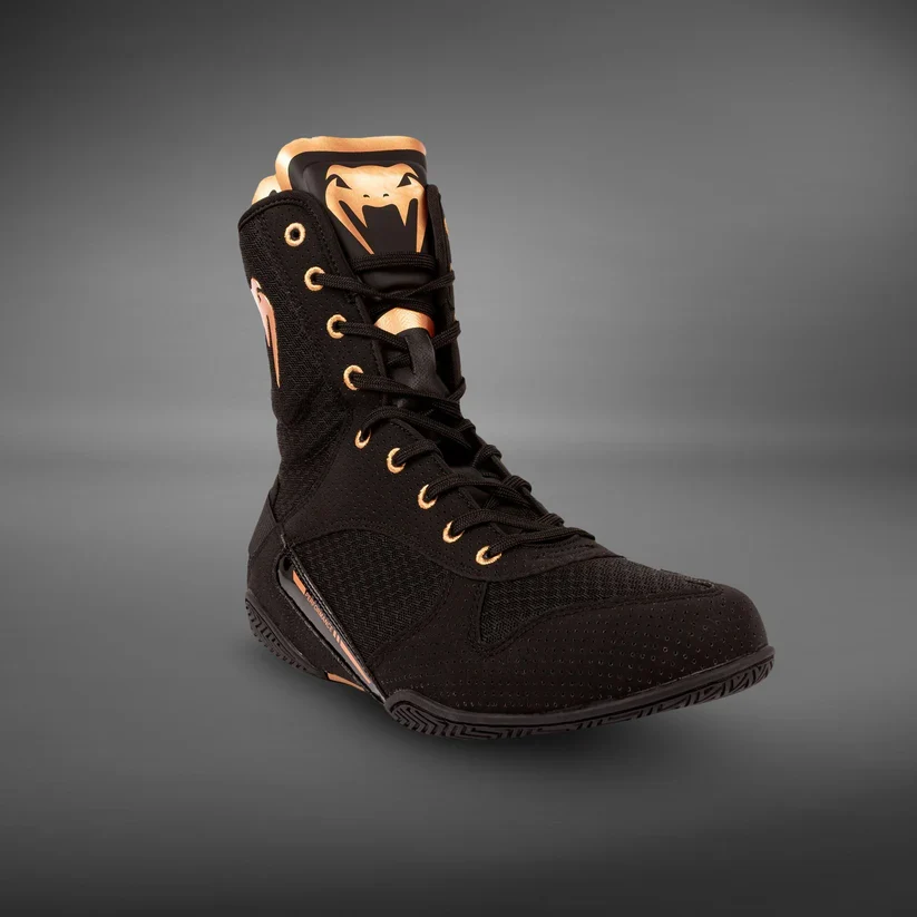 VENUM SHOES ELITE BOXING BLACK /BRONZE - Image 3