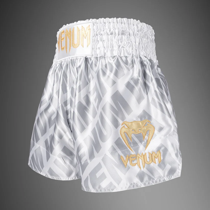 VENUM THAI SHORTS CONTENDER XT WHITE/SILVER - Image 2