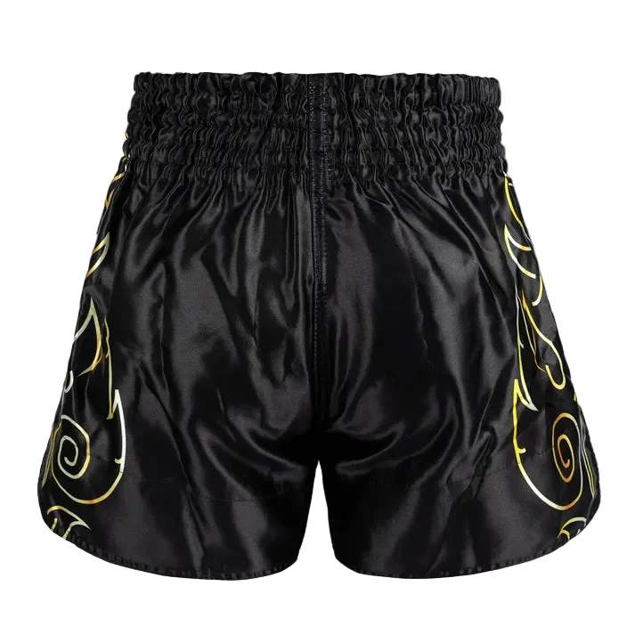 VENUM THAI SHORTS VTC FLAMES BLACK/WHITE - Image 3