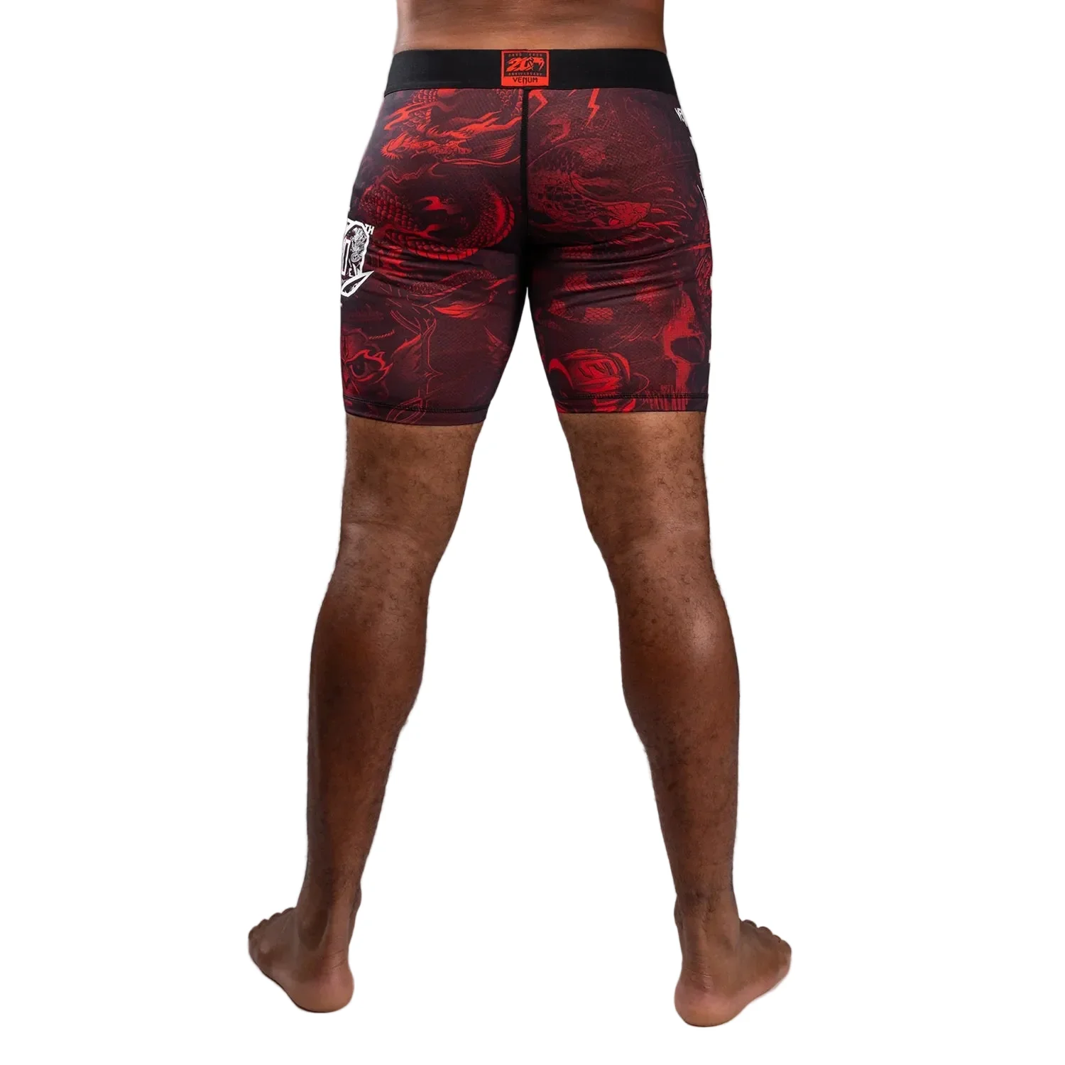 VENUM VALE TUDO SHORTS 20TH ANNIVERSARY BLACK/RED - Image 3