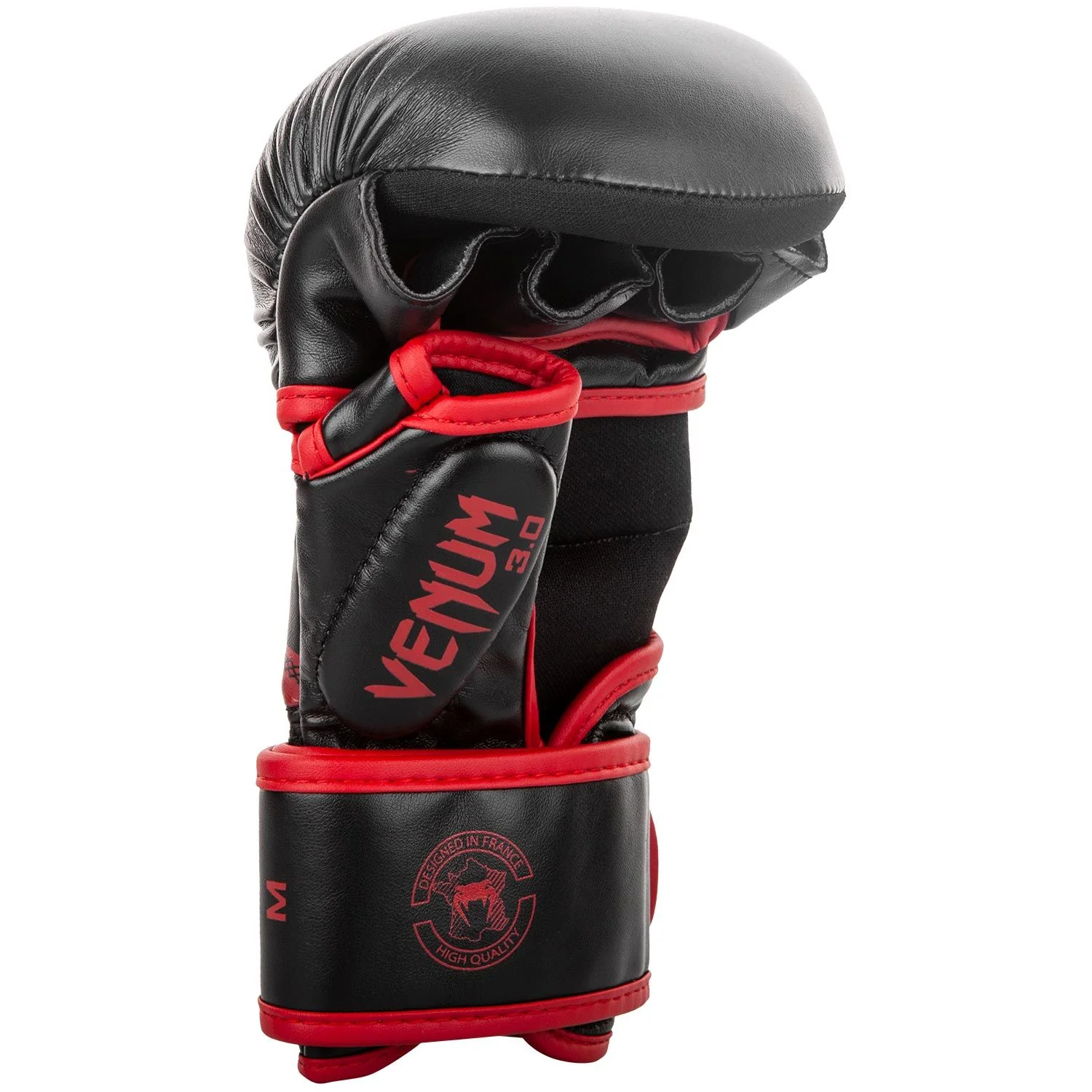 VENUM MMA GLOVES SPARRING CHALLENGER 3.0 BLACK /RED - Image 4