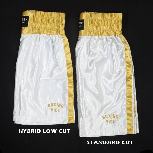 VICTORY BOXING SHORTS VICE SERIES WHITE/BLACK - Image 3
