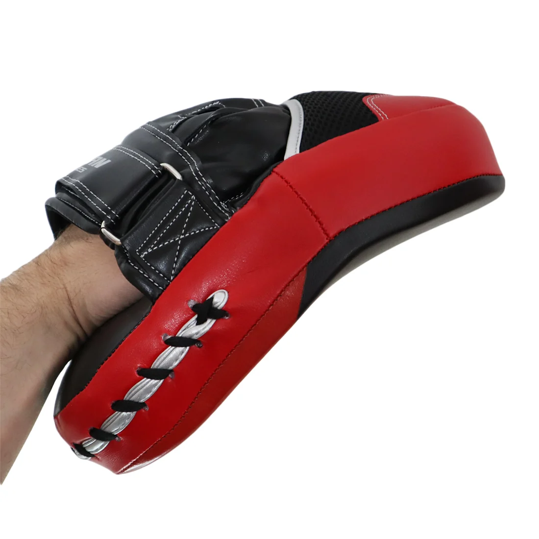VICTORY FOCUS MITTS TITAN CURVED SYNTEC BLACK/RED - Image 3