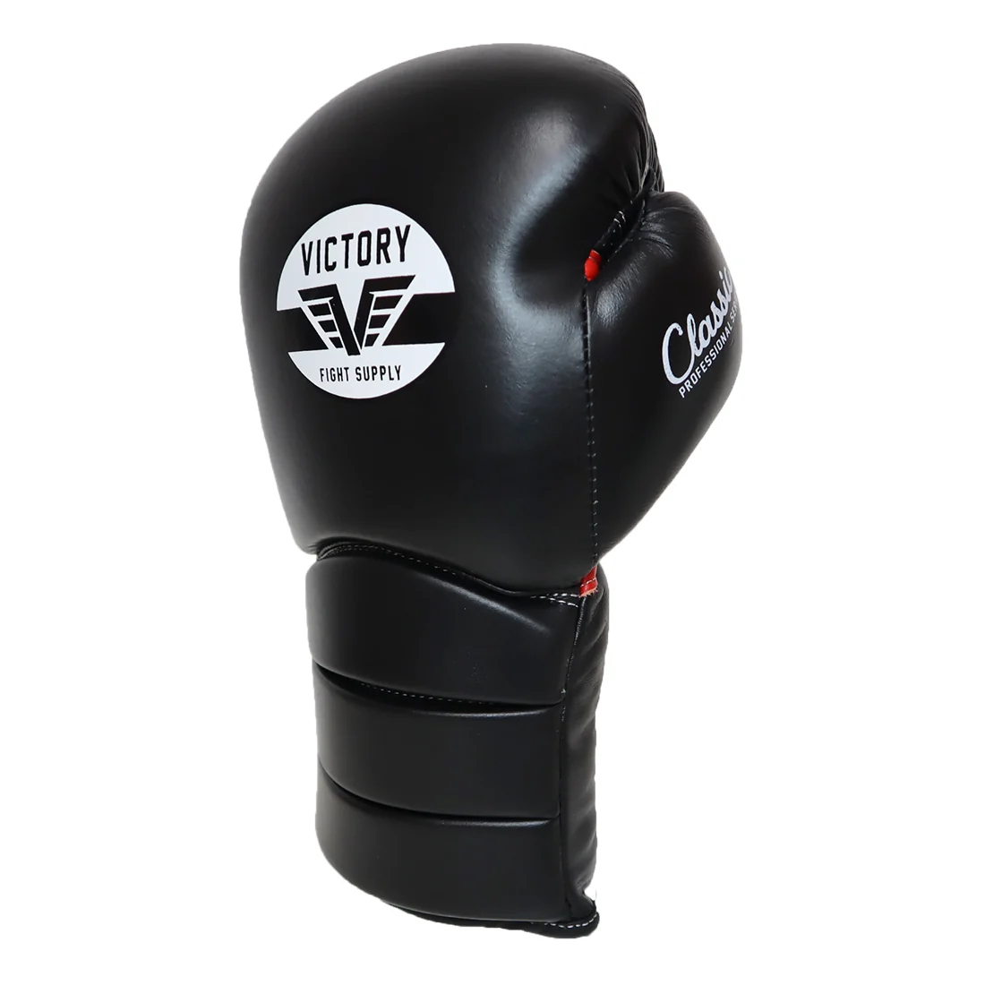 VICTORY GLOVES CLASSIC LEATHER LACE BLACK/WHITE - Image 3