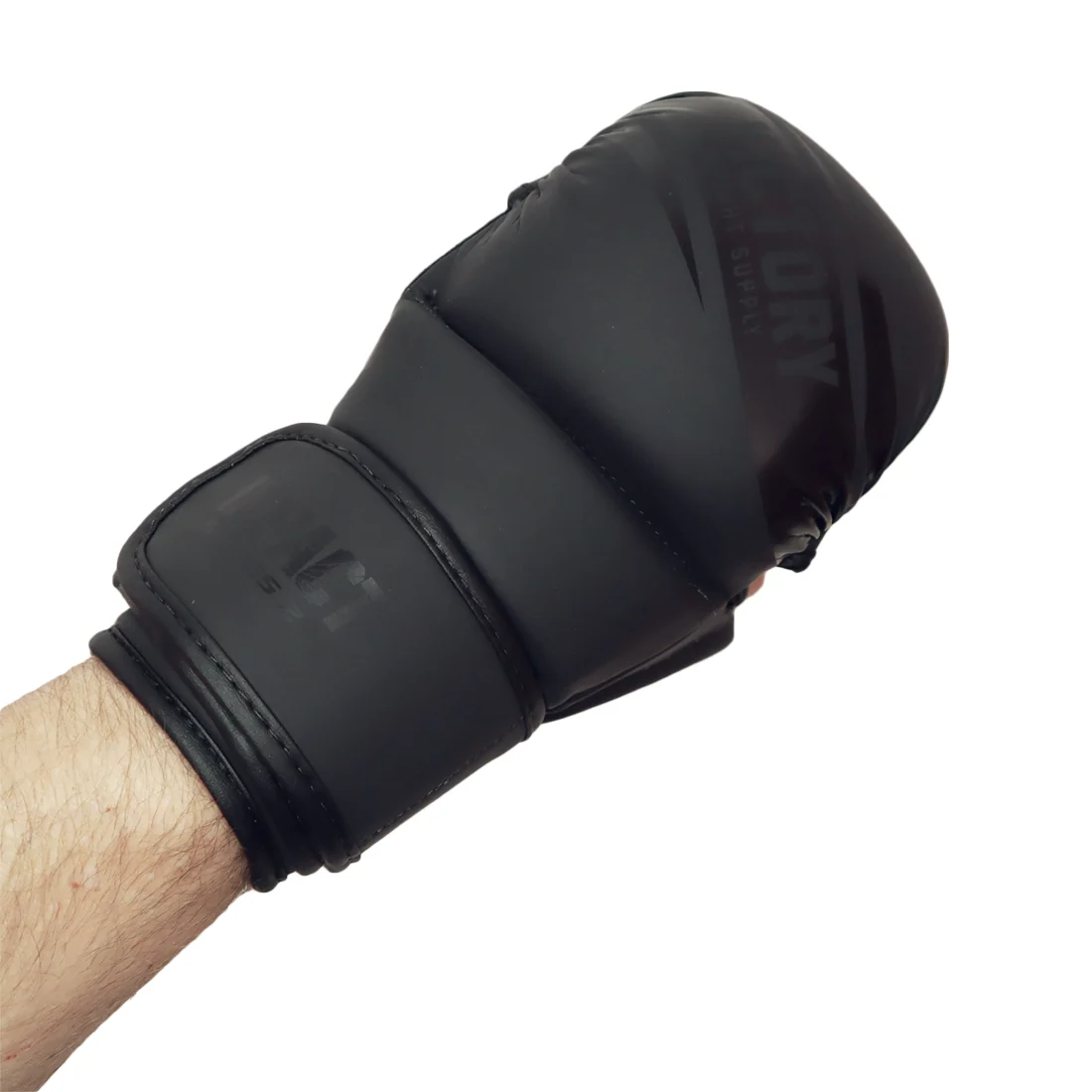 VICTORY MMA GLOVES SPARRING IMPACT 2 MATTE BLACK - Image 4