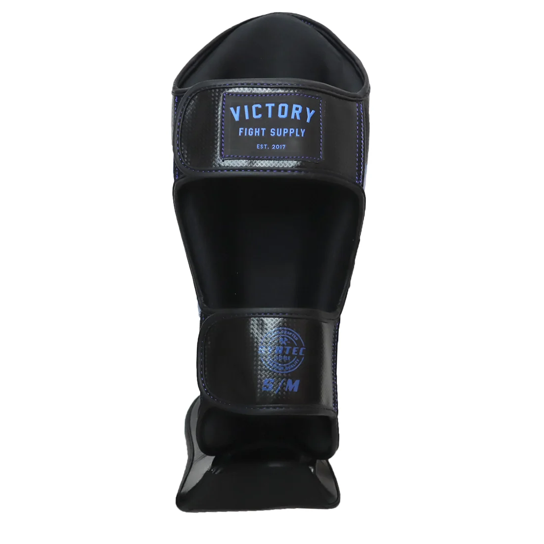 VICTORY SHINGUARDS CARBON SYNTEC BLACK/BLUE - Image 3
