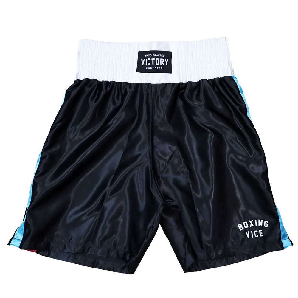 VICTORY BOXING SHORTS MIAMI VICE SERIES BLACK - Image 5