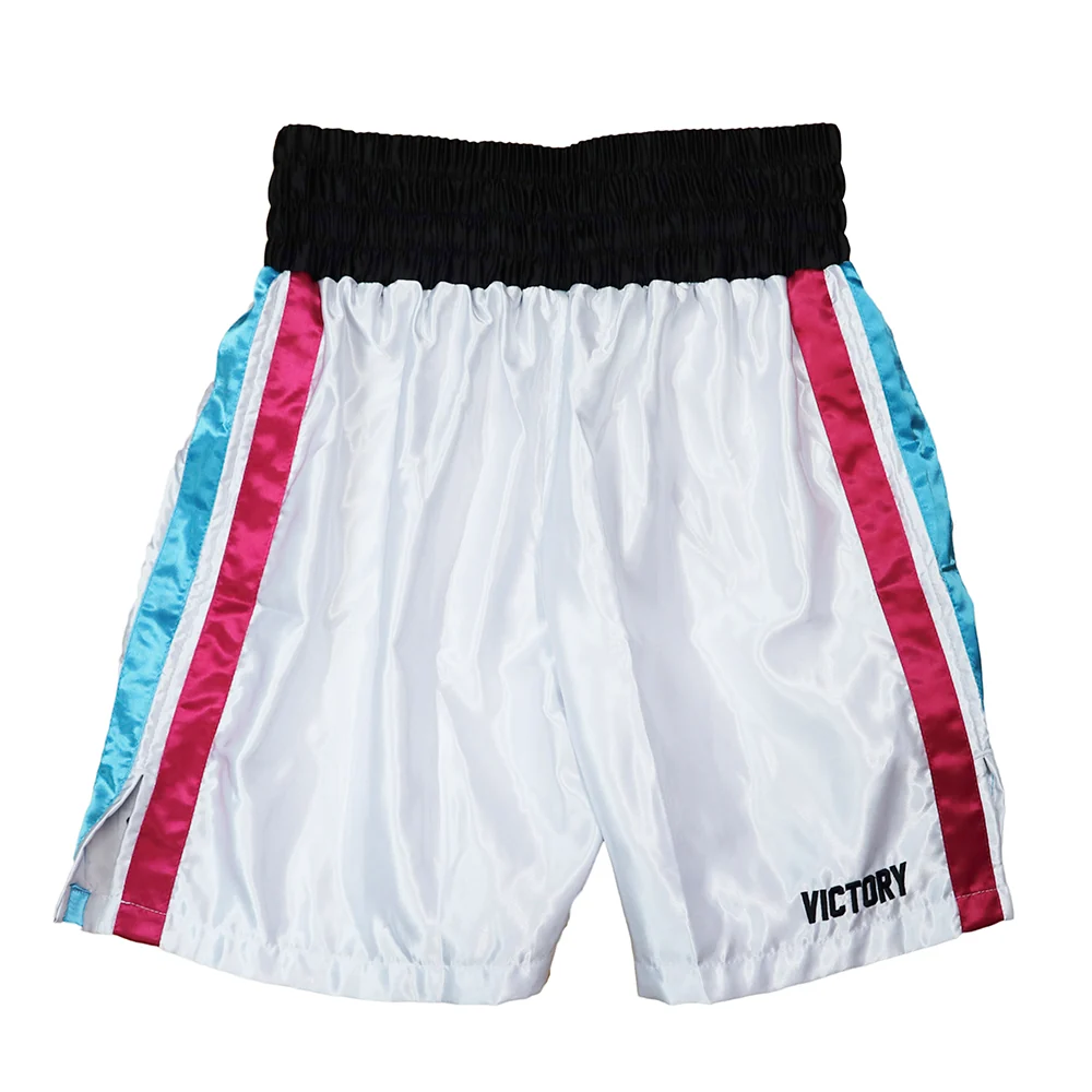 VICTORY BOXING SHORTS MIAMI VICE SERIES WHITE - Image 3
