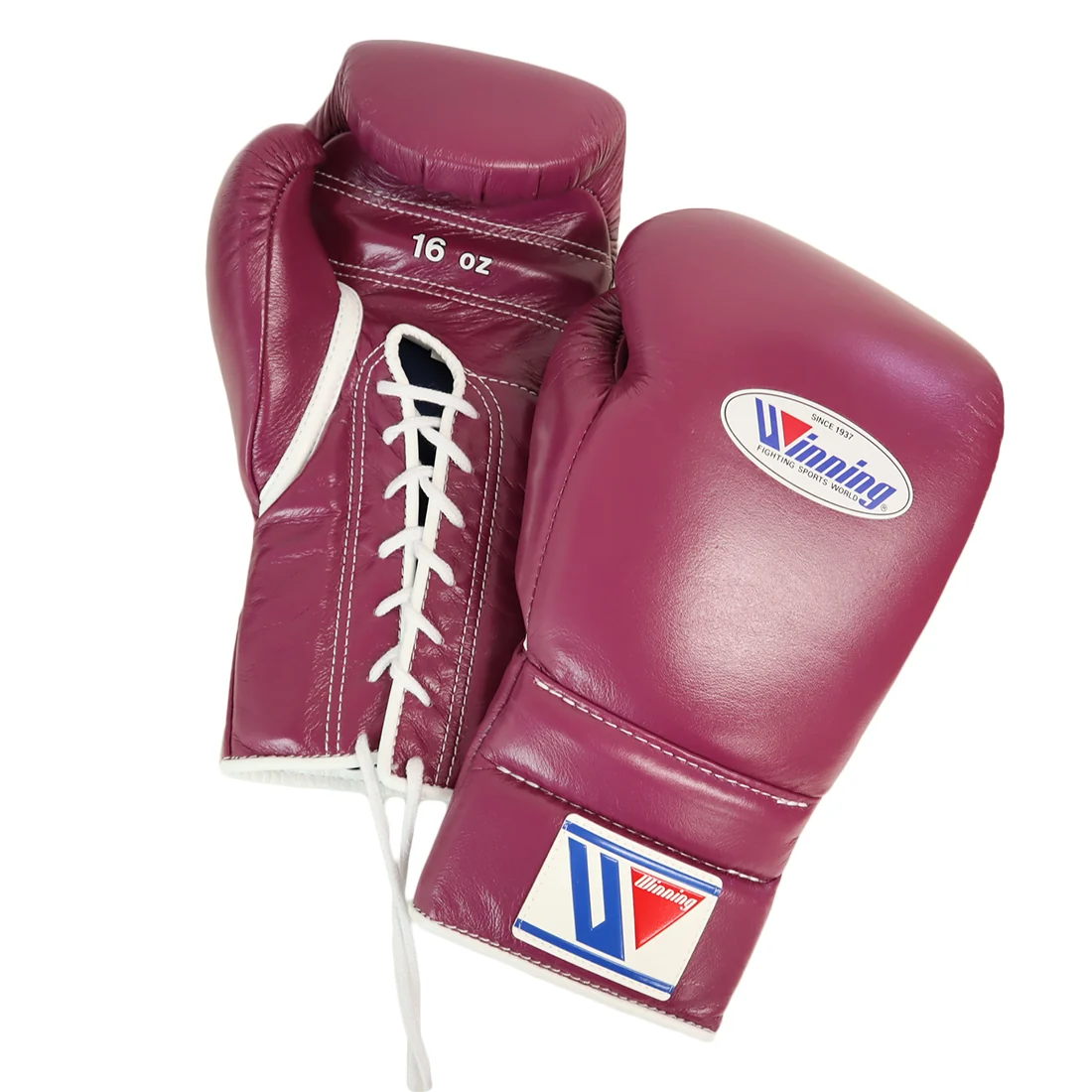 WINNING GLOVES CUSTOM LACE WINE / WHITE 16OZ - Image 3