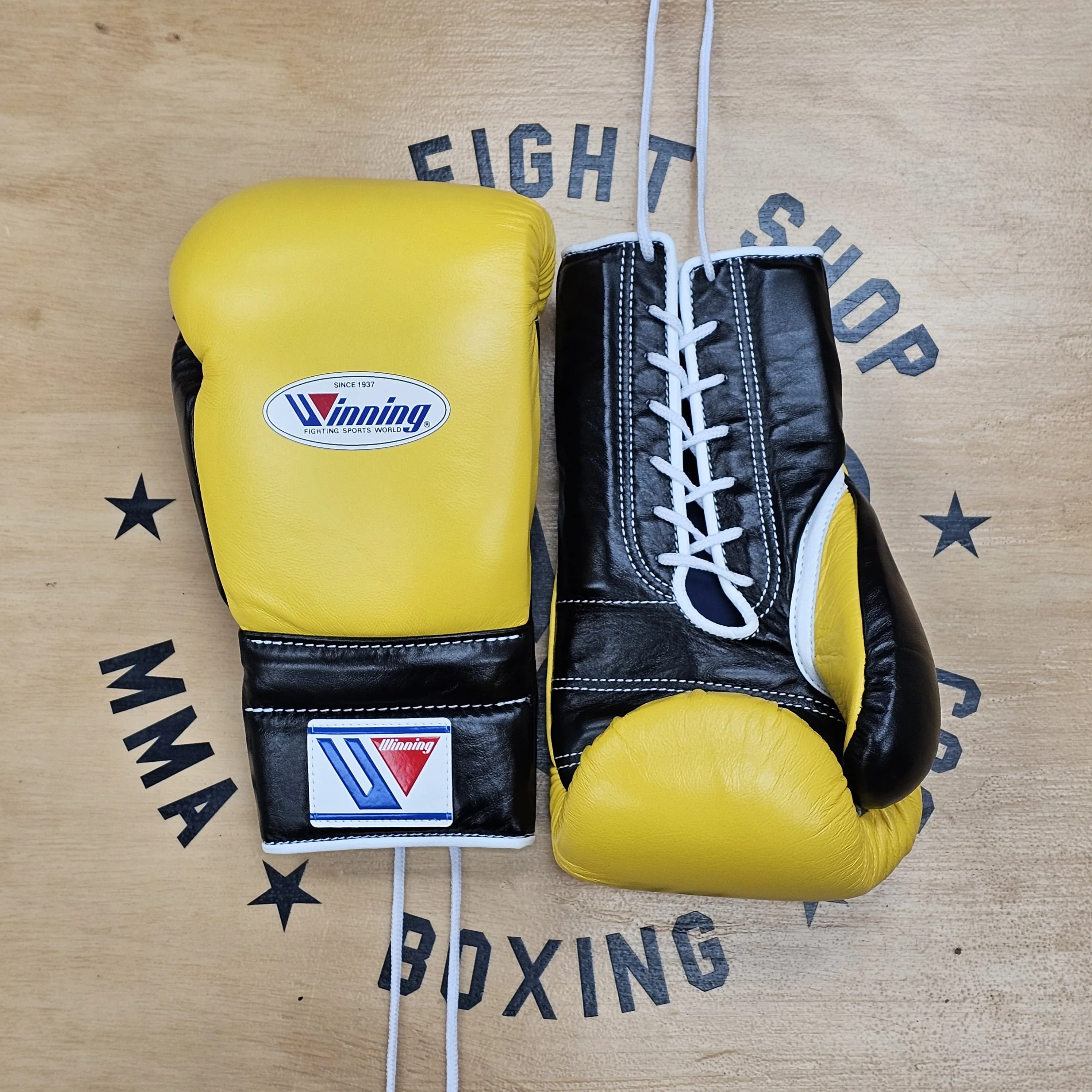 WINNING GLOVES CUSTOM LACE YELLOW/BLACK - Image 2