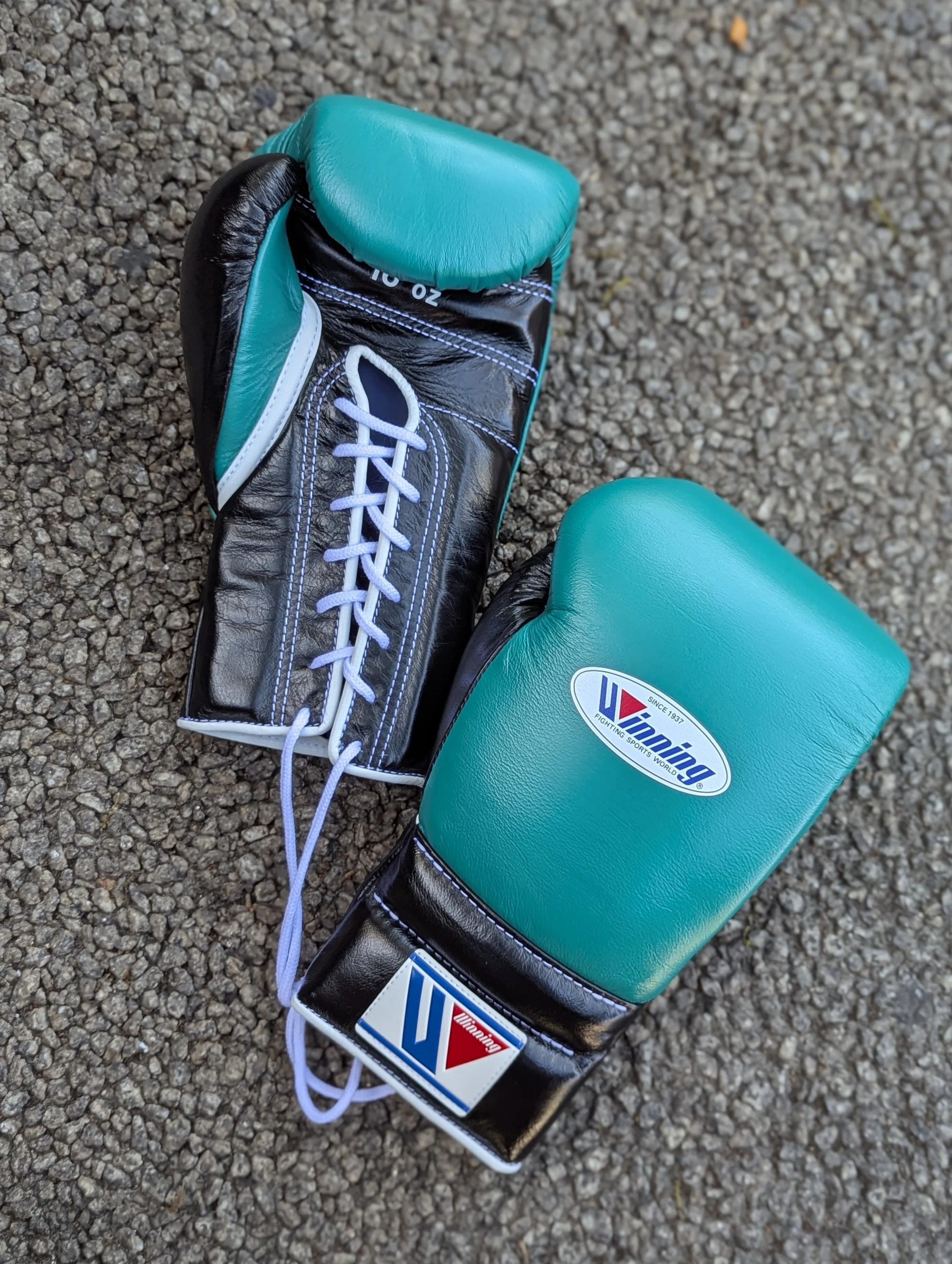 WINNING GLOVES CUSTOM LACE MINT GREEN/BLACK - Image 2