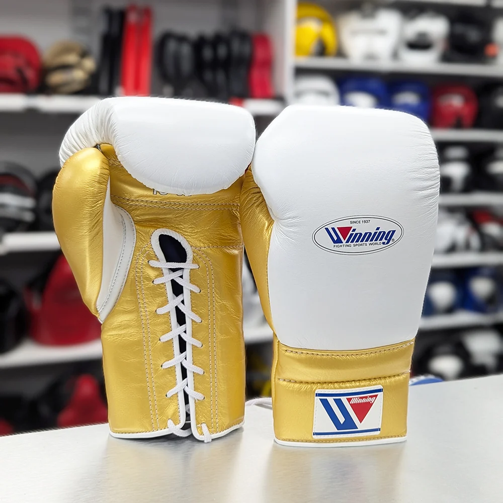 WINNING GLOVES CUSTOM LACE WHITE / GOLD - Image 3