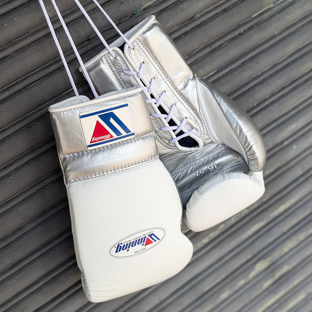 WINNING GLOVES CUSTOM LACE WHITE / SILVER - Image 2