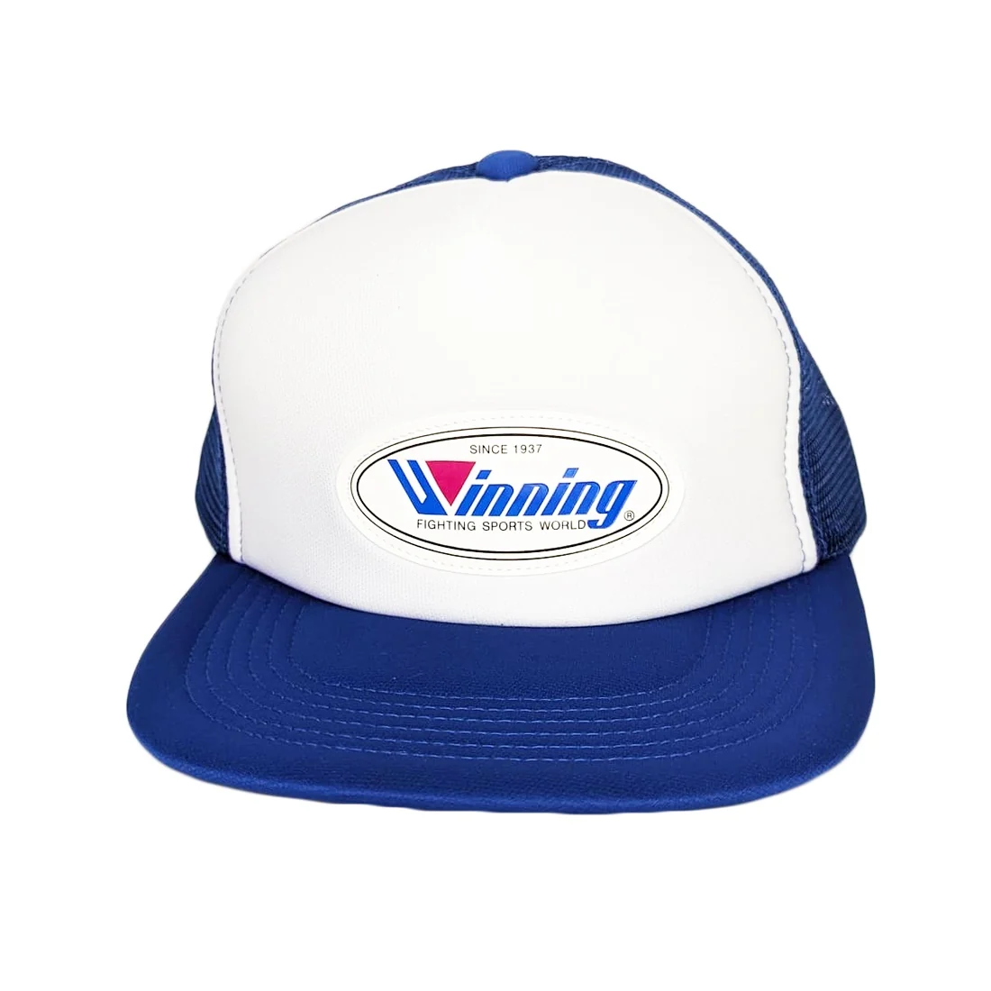 WINNING HAT LOGO TRUCKER CAP BLUE/WHITE - Image 4